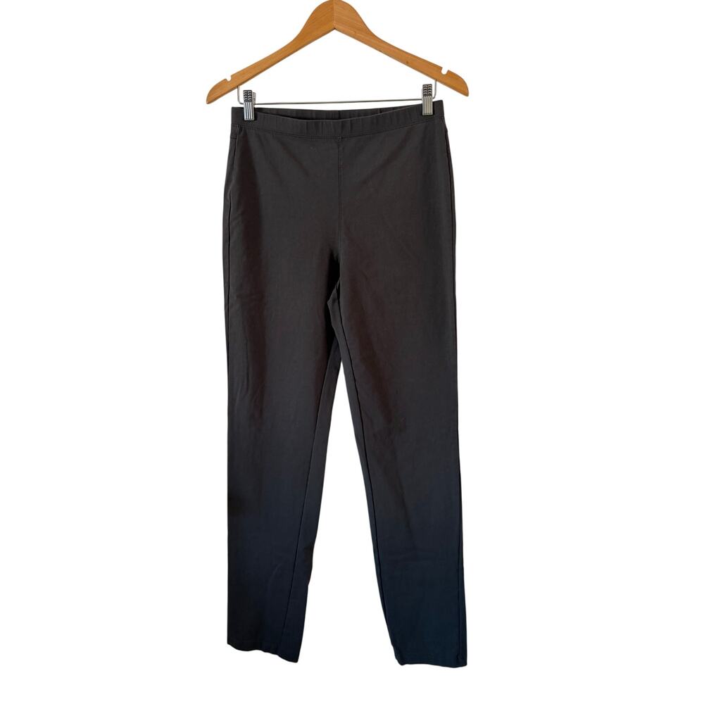 Women with Control Gray Knit Pants Size Small Tall Office Casual Wardrobe Basic